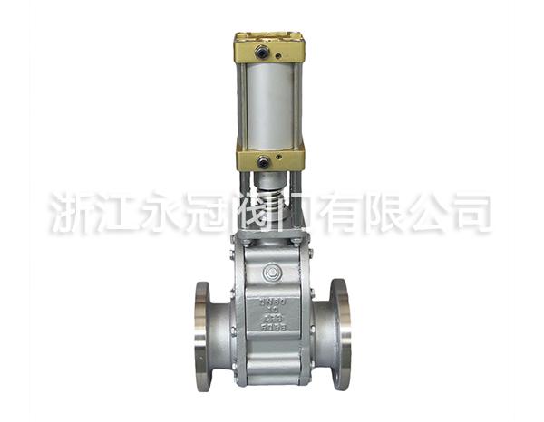 不鏽鋼(gang)氣動出(chu)料閥Z644TC