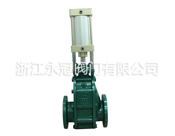 氣(qì)動陶瓷雙(shuang)閘閥閥Z644TC