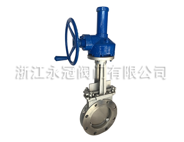 手(shou)動傘齒輪刀(dāo)閘閥PZ573W