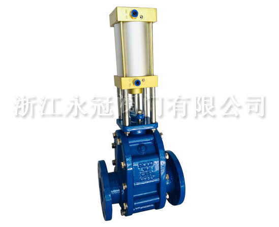 氣(qi)動陶瓷雙閘(zha)闆閥