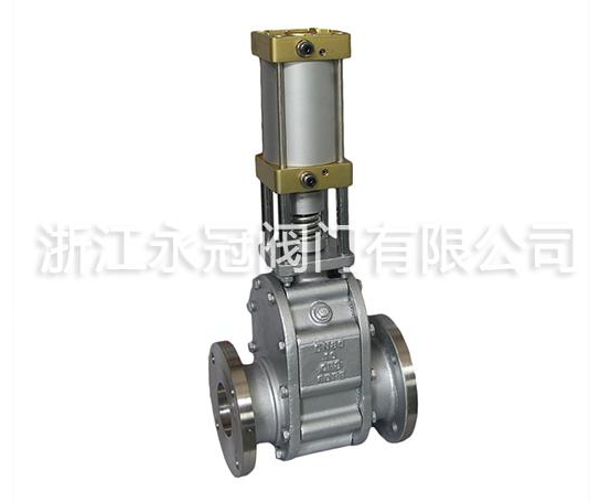 氣動陶瓷(cí)雙閘闆閥(fá)