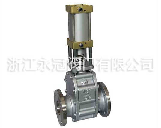 氣動陶瓷(ci)雙閘闆閥