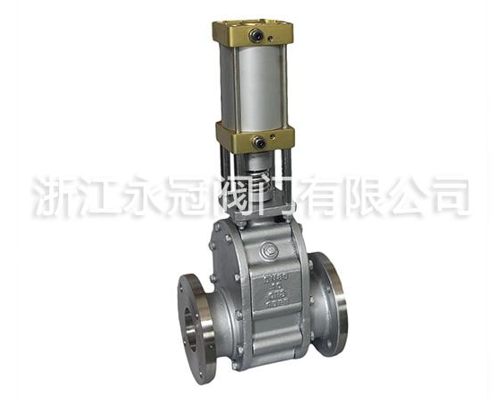 氣動陶瓷(ci)雙閘闆閥(fa)