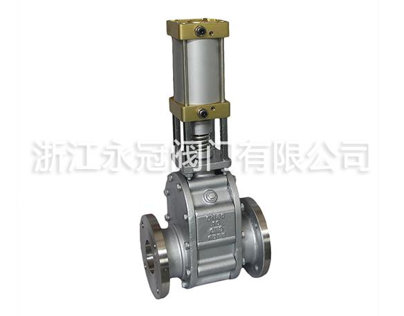 氣(qi)動陶瓷(ci)雙閘闆(pan)閥